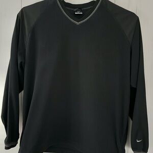 Nike Therma Fit Golf Long Sleeve Black Pullover Shirt Sweatshirt Men's XL